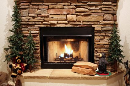 Fireplace construction by Harborstone Masonry and Construction LLC
